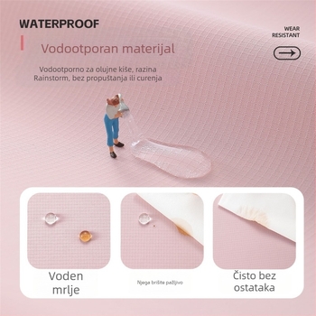 Dječja vanjska jakna s kapuljačom, vodootporna 1000 mm, vjetrovita i topla, 100% poliester