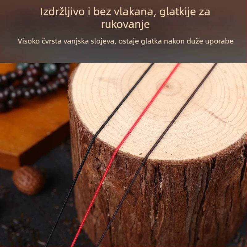 Elastični konac za navlačenje perli na narukvice, ručno pleten, jednostavan stil, plemenit uzorak