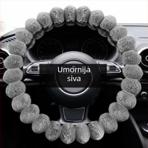 Navlaka za volan od pliša za zimu – univerzalno, originalni stil, Good luck