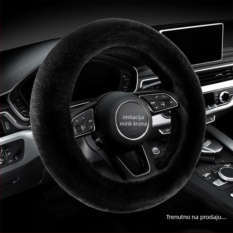 Navlaka za volan od pliša za zimu – univerzalno, originalni stil, Good luck