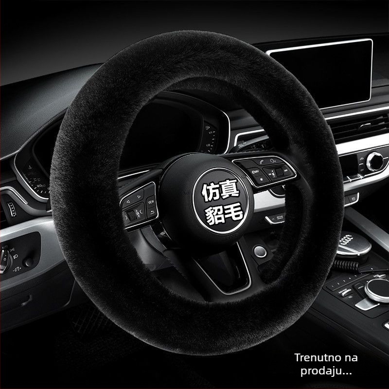 Navlaka za volan od pliša za zimu – univerzalno, originalni stil, Good luck