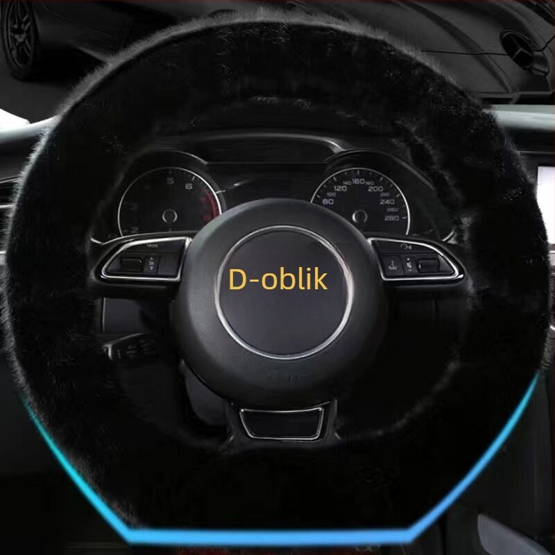 Navlaka za volan od pliša za zimu – univerzalno, originalni stil, Good luck