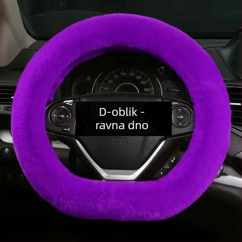 Navlaka za volan od pliša za zimu – univerzalno, originalni stil, Good luck