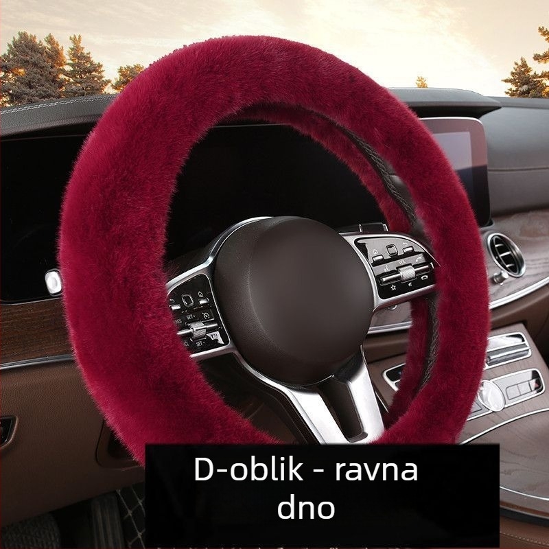 Navlaka za volan od pliša za zimu – univerzalno, originalni stil, Good luck