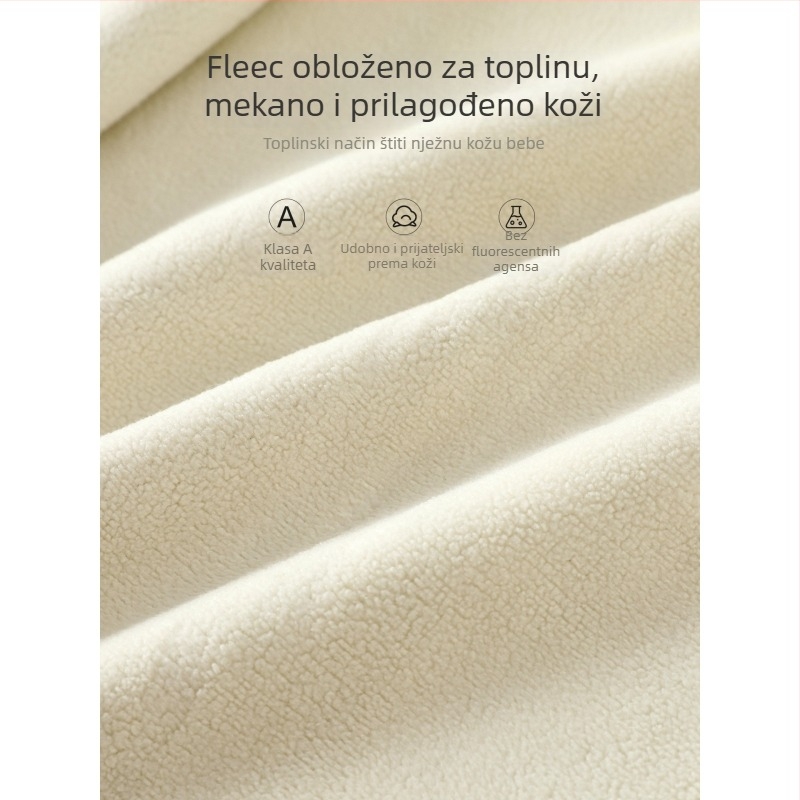 Dječja jakna s fleece podstavom i kapuljom s motivom životinje, zatvarač, vanjski materijal pamuk–polieiester 58/42, podstava 100% poliester, uzrast 1–3 godine, proljeće