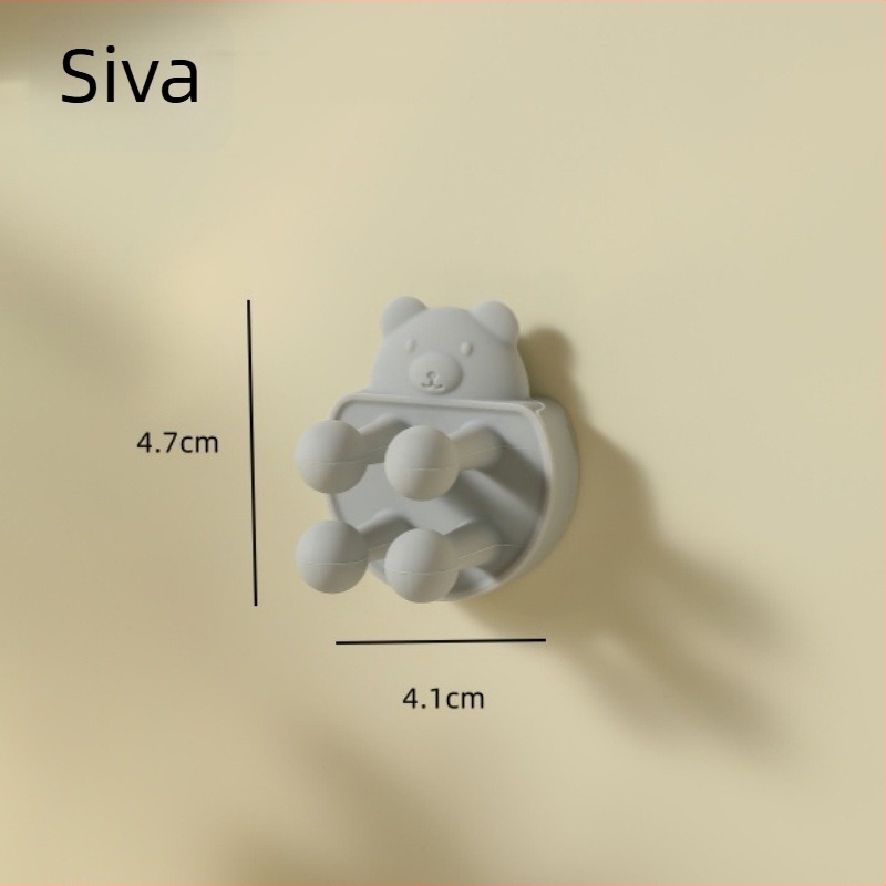 Silikonska zidna kuka, jedan kuk, moderan minimalistički dizajn, nosivost do 2 kg, brend Su Shijie
