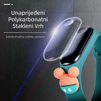 Dječji elektronički sat s karikaturnim dizajnom, elektroničko kretanje, mjesečni prikaz, brojčani prikaz, silikonska narukvica, ovalni brojčanik