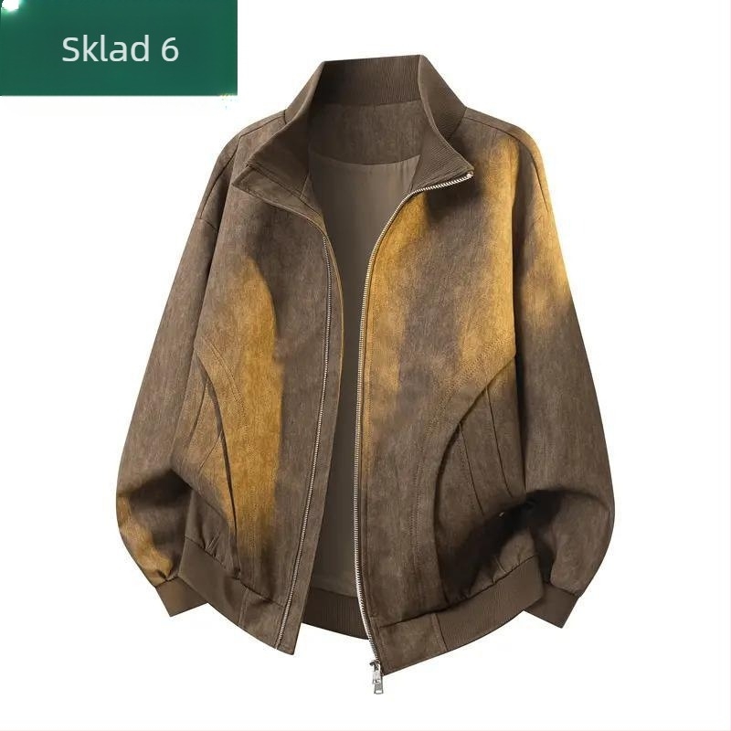 Muška Detroit jakna – američki casual workwear, labav kroj, stojeći ovratnik, jesen 2025