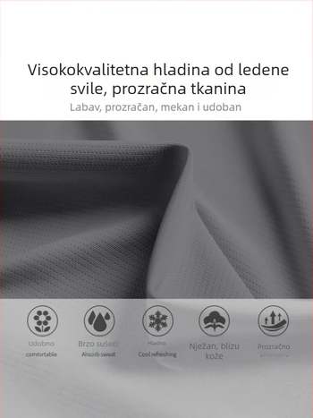 Muški bezrukavni potkošulja za trčanje, brzo sušenje, poliester Ice Silk, slobodan kroj, ljeto, sport 2025