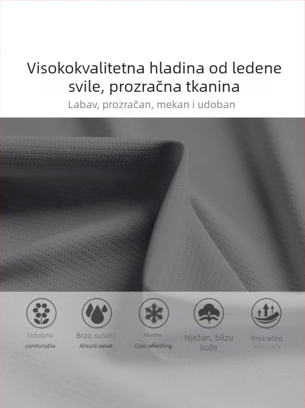 Muški bezrukavni potkošulja za trčanje, brzo sušenje, poliester Ice Silk, slobodan kroj, ljeto, sport 2025