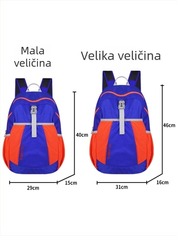 Sklopivi lagani ruksak, 20-35L, Unisex, Putovanje za odmor