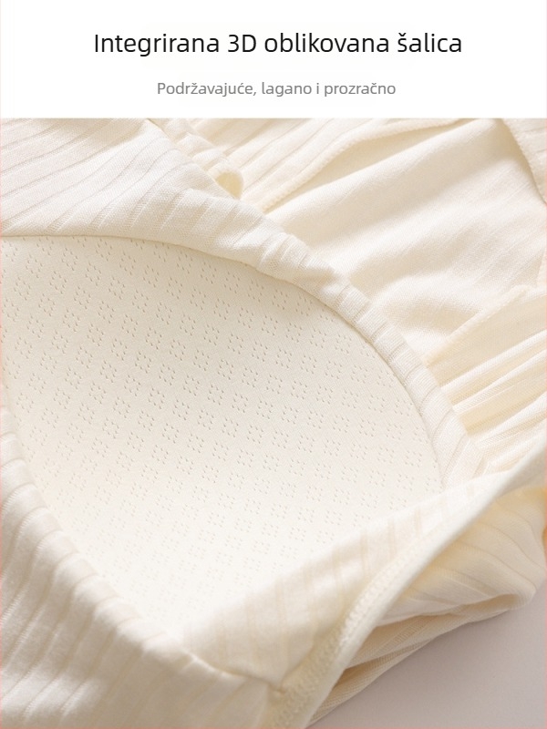 Trudnički dojiljni top s jastučićima za dojku – Modal, 90–95% viskoze, duljina 50–65 cm, kineski stil