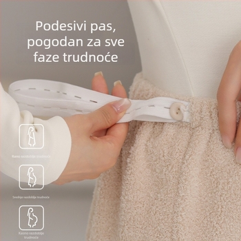 Trudničke pidžama hlače, debeli flis iznutra, duge, opuštenog kroja, toplo, poliester 95%+