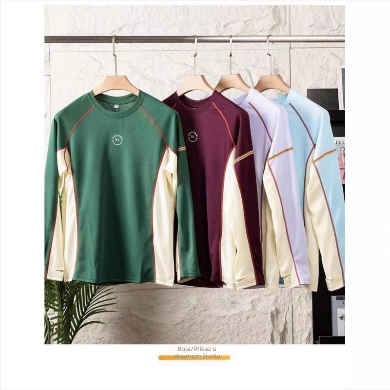 Majica s kapuljačom, casual stil, dugi rukavi, okrugli izrez, poliester tkanina