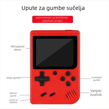 Ai Zero Road prijenosna gaming konzola - ugrađena memorija, USB sučelje, AV izlaz, podrška za 2 igrača