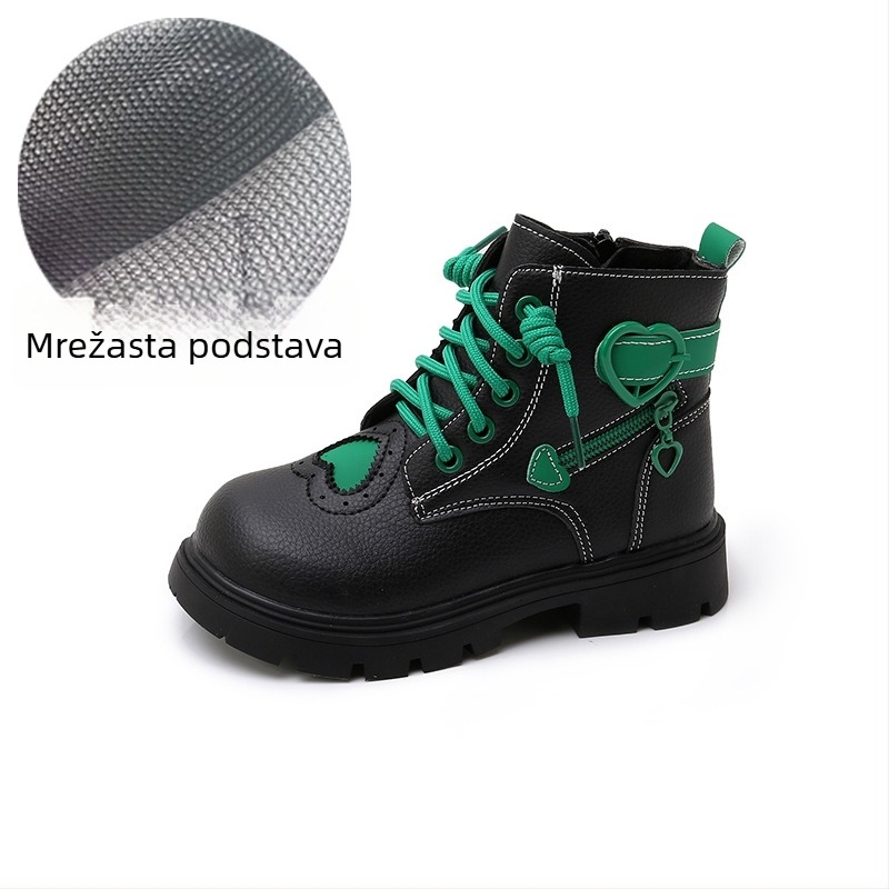 Dječje Martin čizme, gornji dio od umjetne kože, gumena potplat, bočni zatvarač, vodootporne i tople s umjetnom vunom uložkom