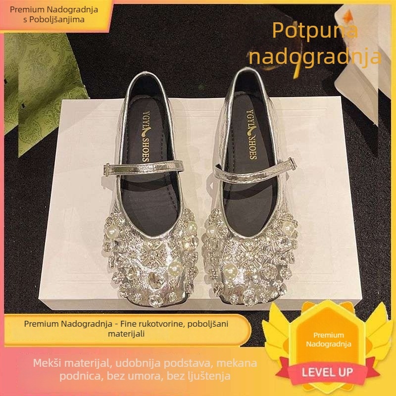 Ženske Mary Jane cipele - korejski stil, proljeće 2025, konopni materijal >95%, konstrukcija s ljepilom