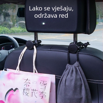 Skrivene auto kukice za pohranu na stražnjem naslonu, držači za unutarnje ukrase (Materijal: legura; Funkcija: Aroma; Stil: Cartoon; Klasifikacija: Auto ukrasi)