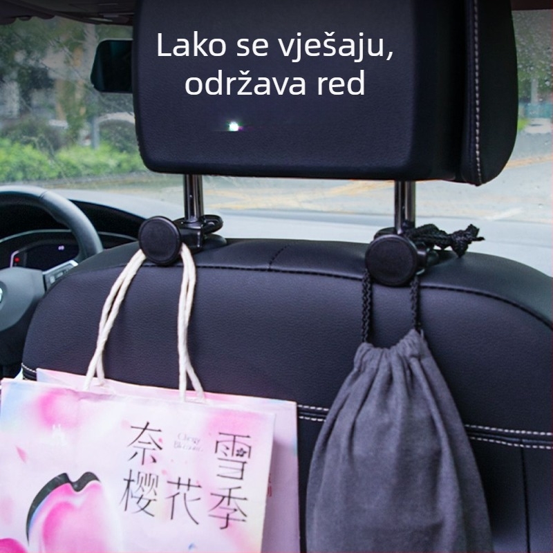 Skrivene auto kukice za pohranu na stražnjem naslonu, držači za unutarnje ukrase (Materijal: legura; Funkcija: Aroma; Stil: Cartoon; Klasifikacija: Auto ukrasi)