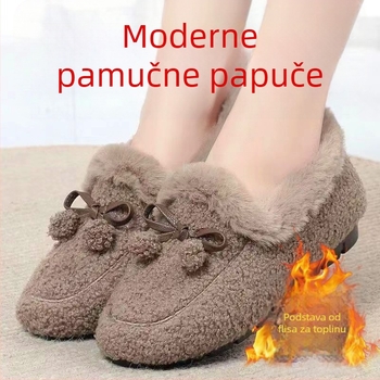 Ženske zimske tople pamučne tenisice s protukliznom podom i debelim mekanim đonom
