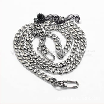 Metalni lanac za torbu/rameni pojas, elektroplatiniranje; kategorija: torba/rameni pojas; tip: lanac; materijal: metal