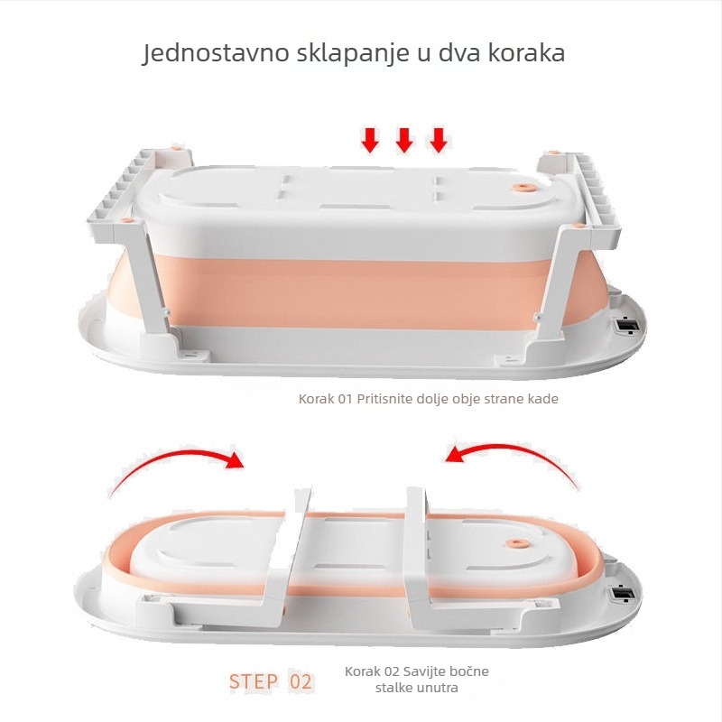 Plastična kadica za kupanje kućnih ljubimaca, za mačke i manje pse, plastična, univerzalna kompatibilnost, nepreklopna