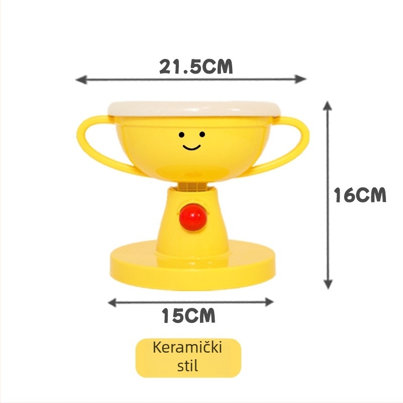 Miska za hranjenje mačaka, prilagodljiva, od plastike ili keramike, oprema za kućne ljubimce, jednostruko pakiranje