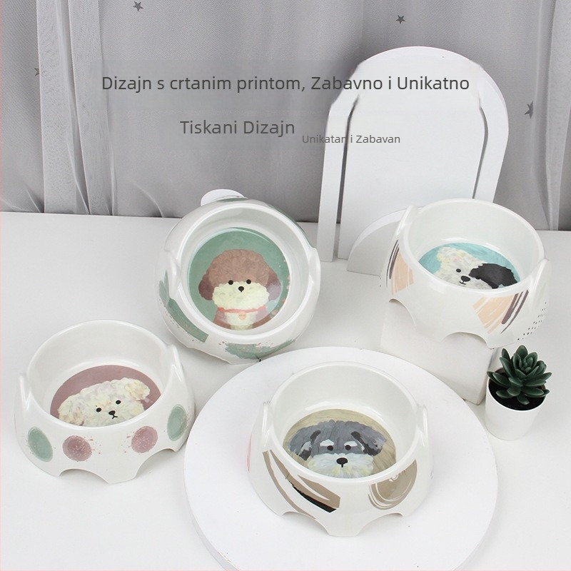 BOBO melamin posude za kućne ljubimce – za pse i mačke, sprječavanje prevrnutja, 12 komada u pakiranju