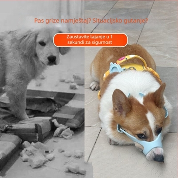 Namusnica za psa, prilagodljiva, protiv ugriza, protiv lajanja, protiv jedenja, plastična