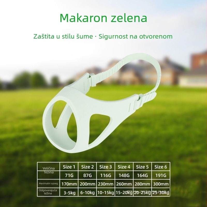 Namusnica za psa, prilagodljiva, protiv ugriza, protiv lajanja, protiv jedenja, plastična