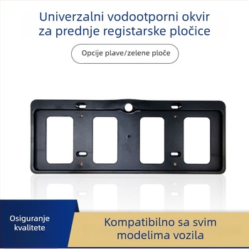 Držač prednje kamere s 360° panoramskim pogledom za automobil, univerzalna baza za okvir registarske pločice