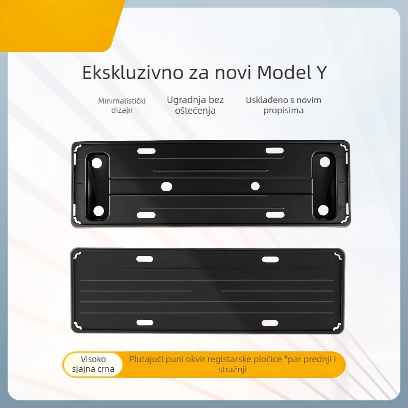 Tesla Model Y/3 držač registarske pločice – plastičan, kompatibilan s Teslom, prilagodba dostupna