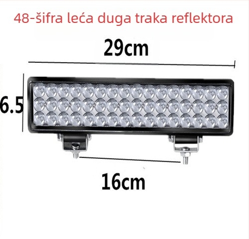 LED traka reflektor za vozilo – za ugradnju na krov, 100W, 12–80V, IP67, kućište od lijevanog aluminija + PC, vijek trajanja 50.000 h