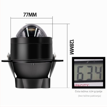 LED maglenka J2 niski snop, 55W, 9-16V, 12000LM