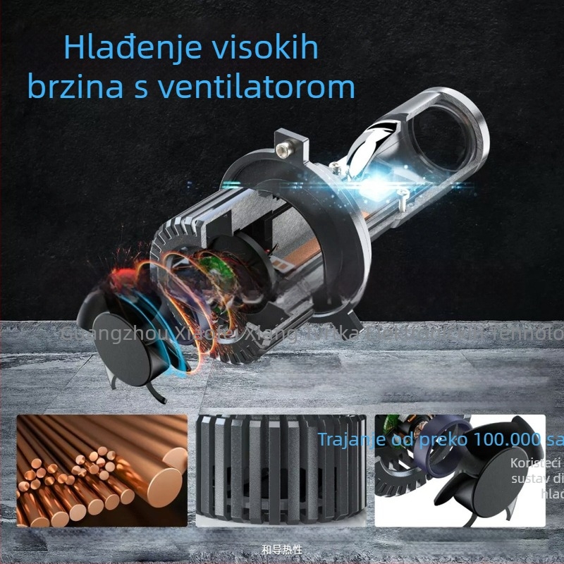 P6 LED prednje svjetlo za H4 s integriranim visokim/niskim snopom – 31W, 12V, 3000LM, IP68