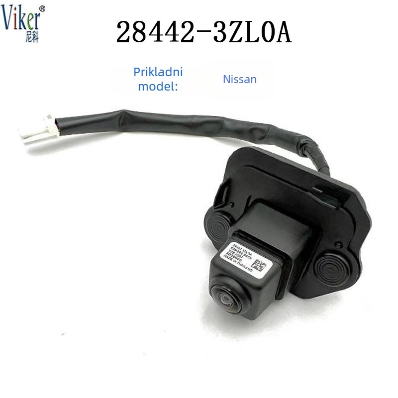 Zadnja kamera za Nissan Navara (2017-2024), 12V, podesiv kut 120-150°, rezolucija 480x600, 6W, Modeli: 28442-4JA1B / 28442-5RA2B / 28442-3WS0A, bez zaslona