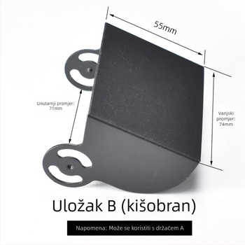 HXQ-BRACKET01 nosač kamere za stražnje gledanje za autobuse, kamione i kombajne – 24V napajanje, 180° podešavanje, IP67 vodootpornost