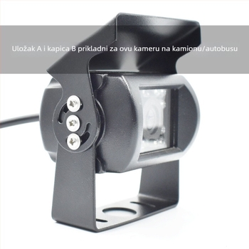 HXQ-BRACKET01 nosač kamere za stražnje gledanje za autobuse, kamione i kombajne – 24V napajanje, 180° podešavanje, IP67 vodootpornost