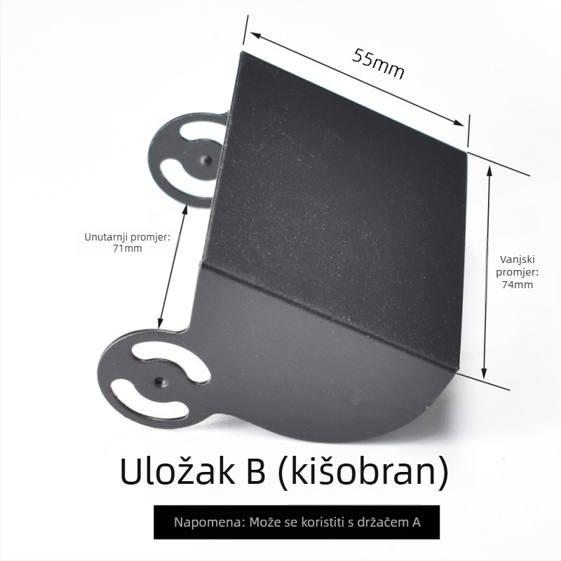 HXQ-BRACKET01 nosač kamere za stražnje gledanje za autobuse, kamione i kombajne – 24V napajanje, 180° podešavanje, IP67 vodootpornost