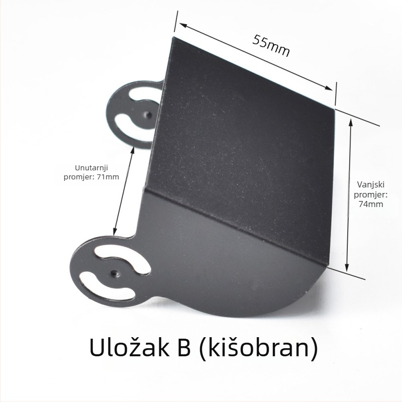 HXQ-BRACKET01 nosač kamere za stražnje gledanje za autobuse, kamione i kombajne – 24V napajanje, 180° podešavanje, IP67 vodootpornost