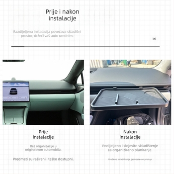 ZEEKR 007 suvozački mali stol u automobilu - ABS materijal, dodatak za interijer vozila, model Jixin 007, mogućnost prilagodbe