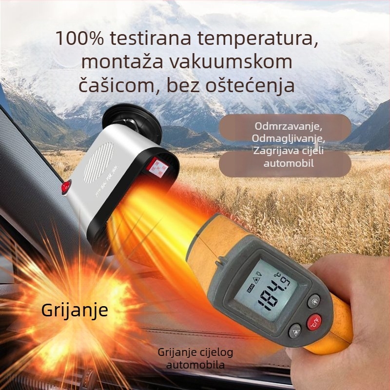 Električni grijač vozila, defroster za tricikle i četverokotače, grijanje, odmrzavanje i odmagljivanje