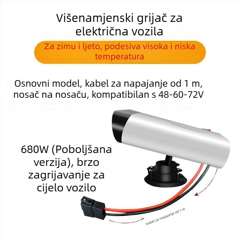 Električni grijač vozila, defroster za tricikle i četverokotače, grijanje, odmrzavanje i odmagljivanje