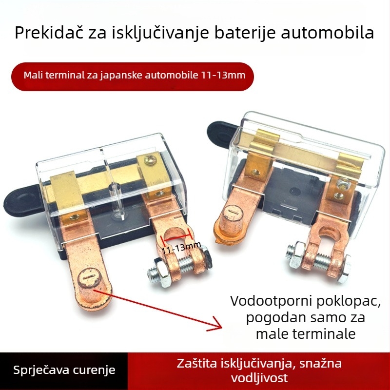 Japanskom stilu prekidač za isključivanje baterije automobila, s malom glavom, malim terminalom, zaštita od curenja