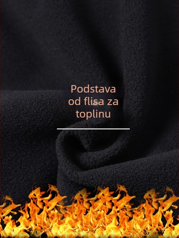 Softshell hlače s grafenom za muškarce i žene, fleece podstava, otporne na vjetar i vodonepropusne, udoban kroj, duge hlače za jesen i zimu