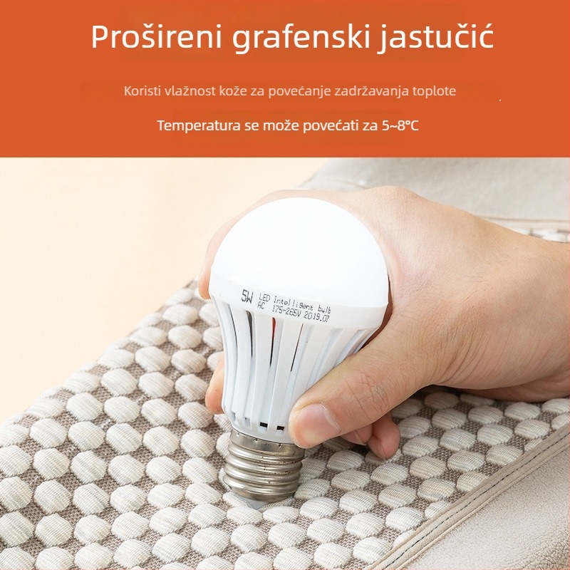Muške pamučne termo hlače s flis podstavom, grafensko grijanje, visok struk, zaštita koljena