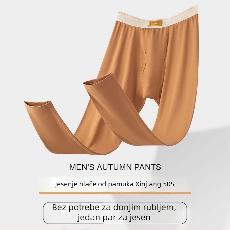 Muške termalne hlače od pamuka s antistatickim i antibakterijskim svojstvima, jednodjelne, 95–100% pamuka