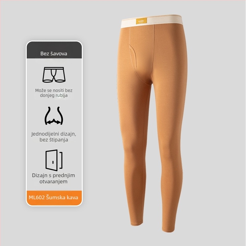 Muške termalne hlače od pamuka s antistatickim i antibakterijskim svojstvima, jednodjelne, 95–100% pamuka