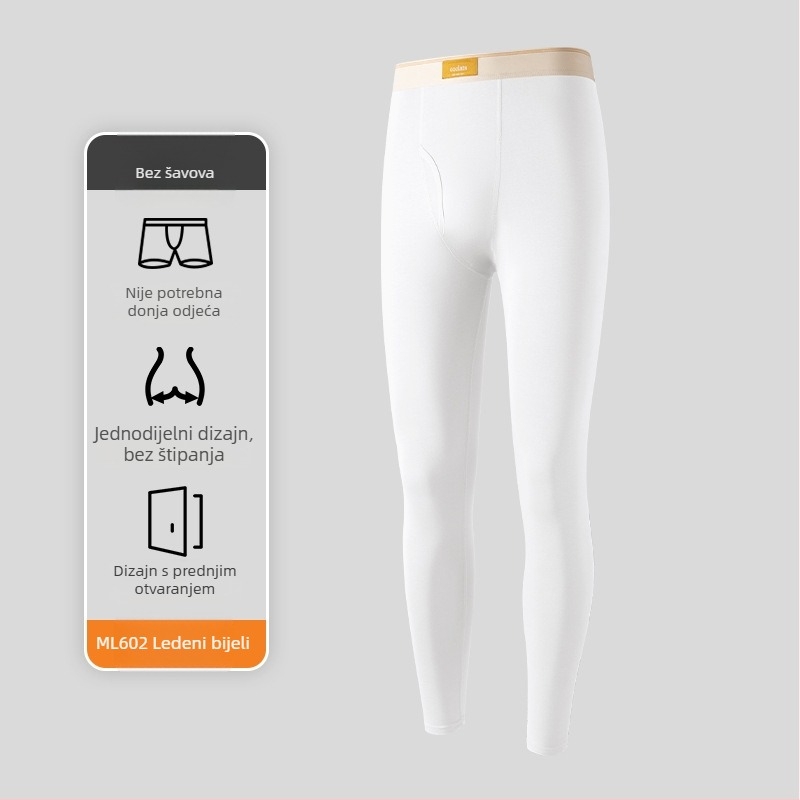 Muške termalne hlače od pamuka s antistatickim i antibakterijskim svojstvima, jednodjelne, 95–100% pamuka