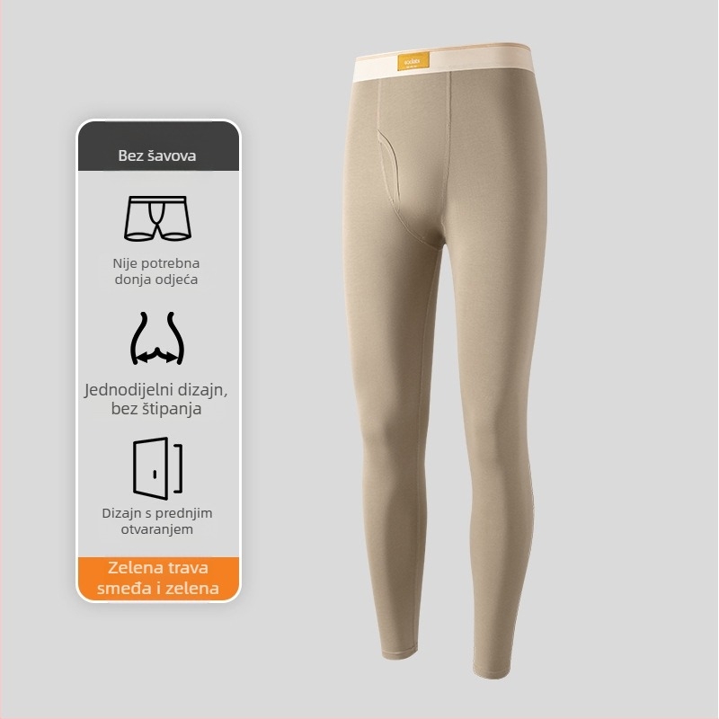 Muške termalne hlače od pamuka s antistatickim i antibakterijskim svojstvima, jednodjelne, 95–100% pamuka